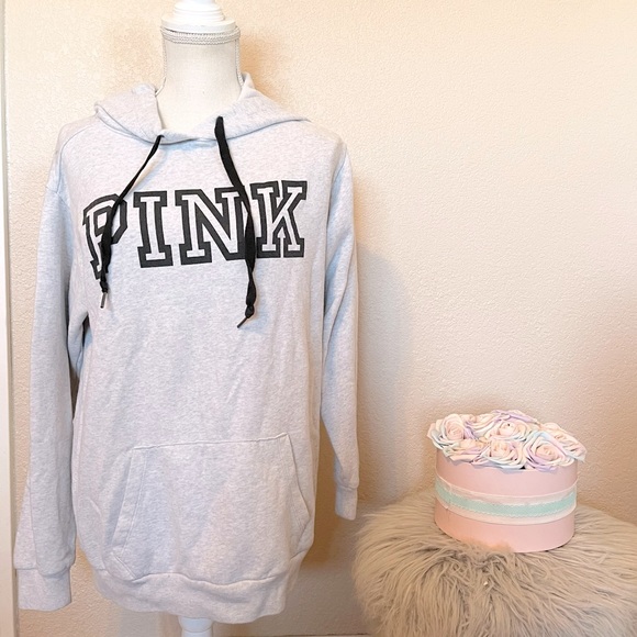 Victoria Secret Pink LOGO PULLOVER HOODIE Sweater Small - Picture 4 of 6